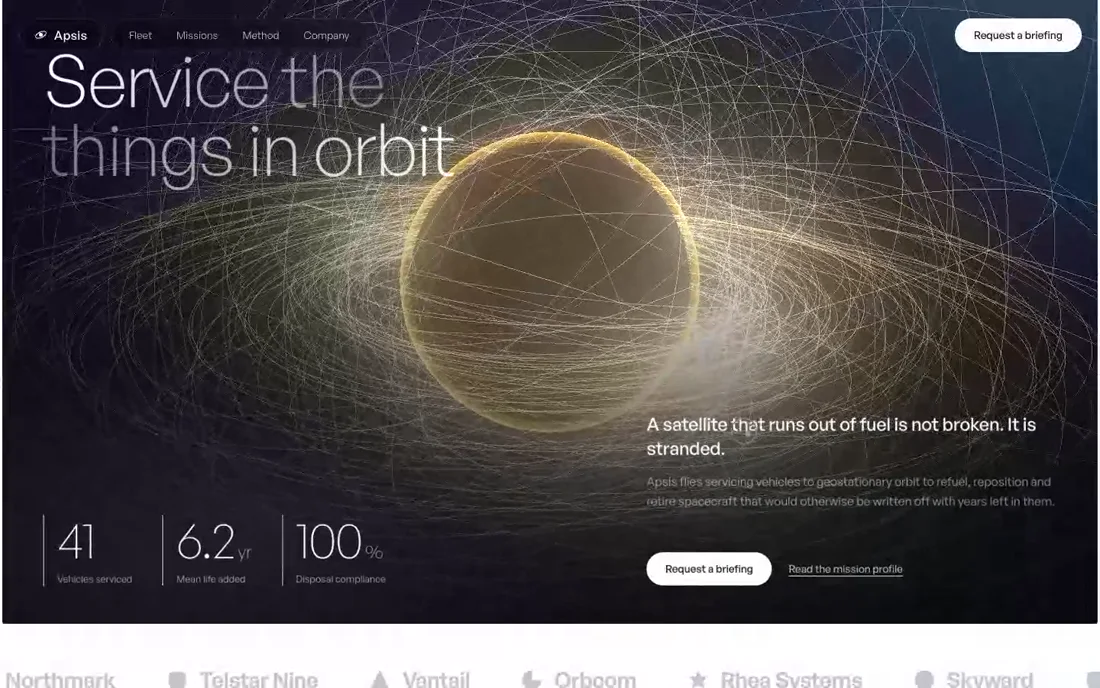 Apsis — Orbital Servicing template
