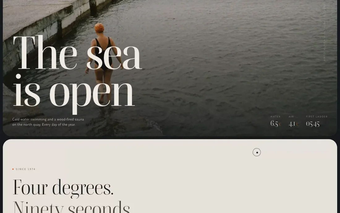 Coastline — Sea Swimming Club template
