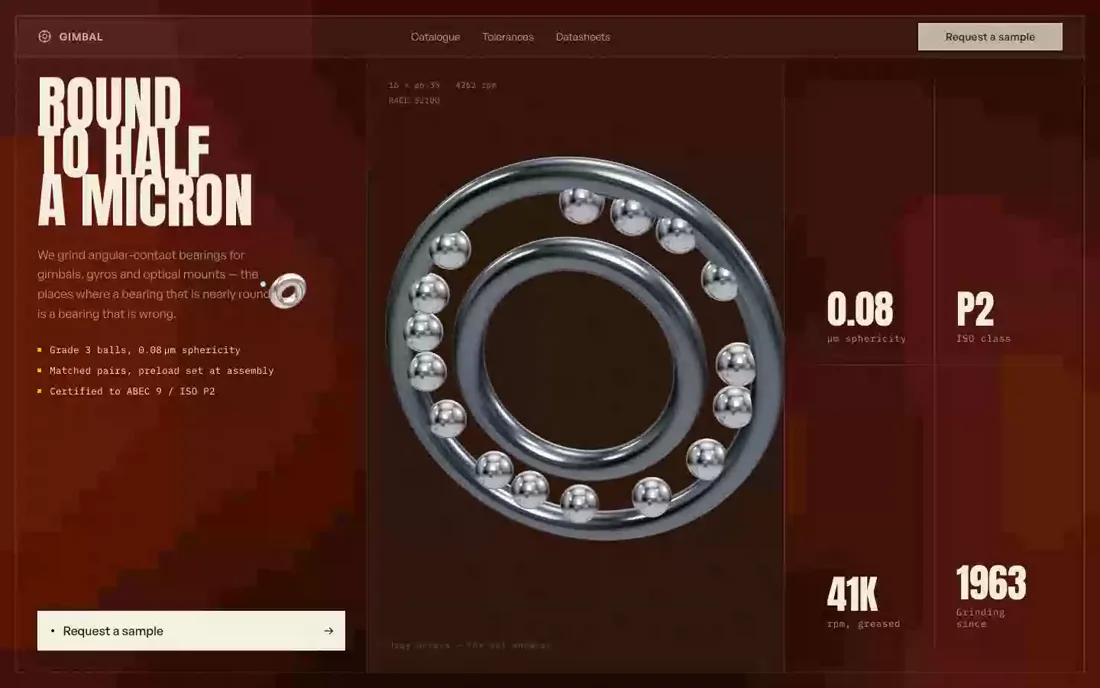 Gimbal — Precision Bearings template