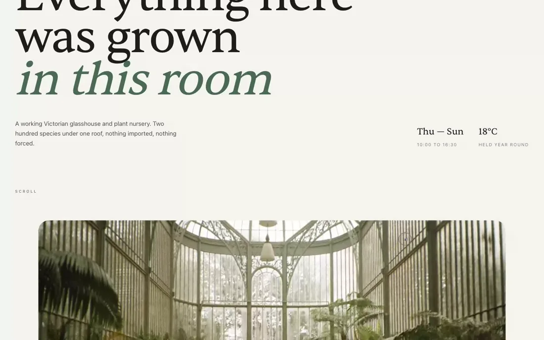 Glasshouse — Plant Nursery template