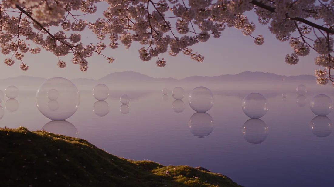 Lavender Lake — Violet Water background