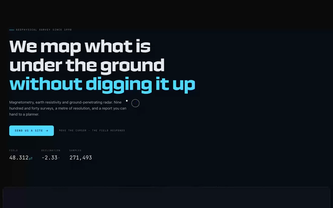 Lodestone — Geophysical Survey landing page