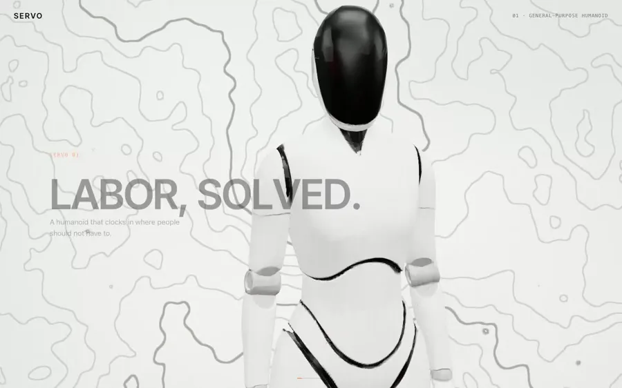 Servo — Humanoid Robotics landing page